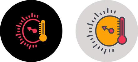 diseño de icono de indicador de temperatura vector