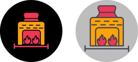 Coal Furnace Icon Design vector