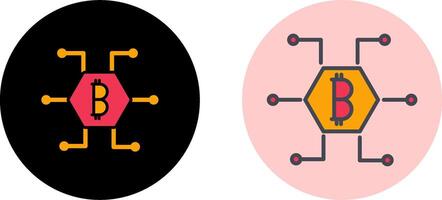 Bitcoin Icon Design vector