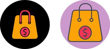 Items In a Bag Icon Design vector