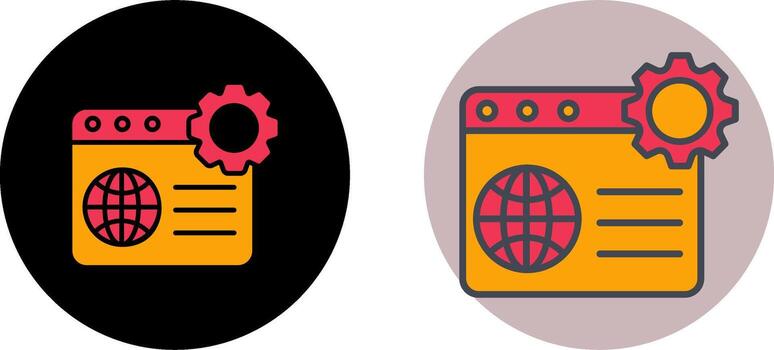 diseño de icono de optimización web vector