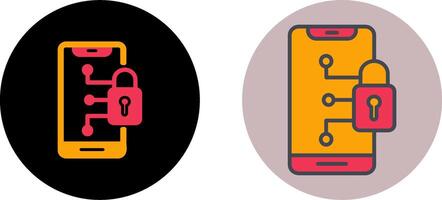 Secure Device Icon Design vector