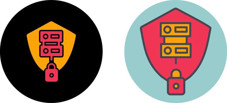 Secure Server Icon Design vector