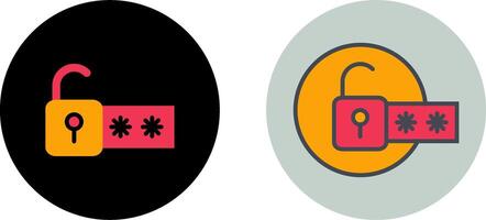 Passcode Lock Icon Design vector