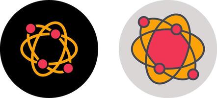 Atomic Structure Icon Design vector