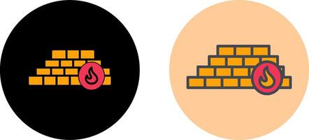 Firewall Icon Design vector