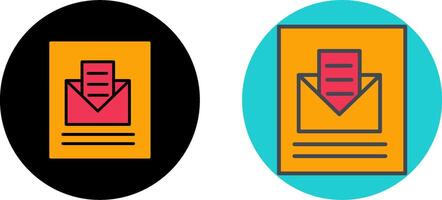 Mail Open Icon Design vector