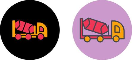 Cement Truck Icon Design vector