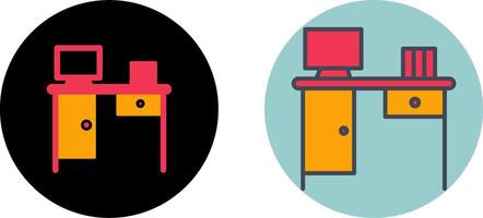 Working Table Icon Design vector