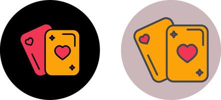 Playing Card Icon Design vector