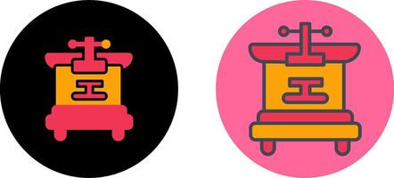 Machine Press Icon Design vector