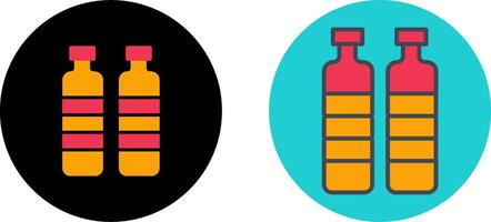 Bottle in Water Icon Design vector