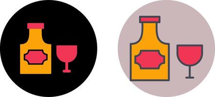 Bottle of Rum Icon Design vector