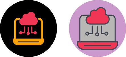 diseño de icono de computación en la nube vector