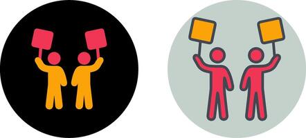 Demonstrator Icon Design vector
