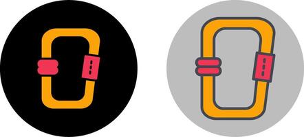 Carabiner Icon Design vector