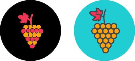 diseño de icono de uvas vector