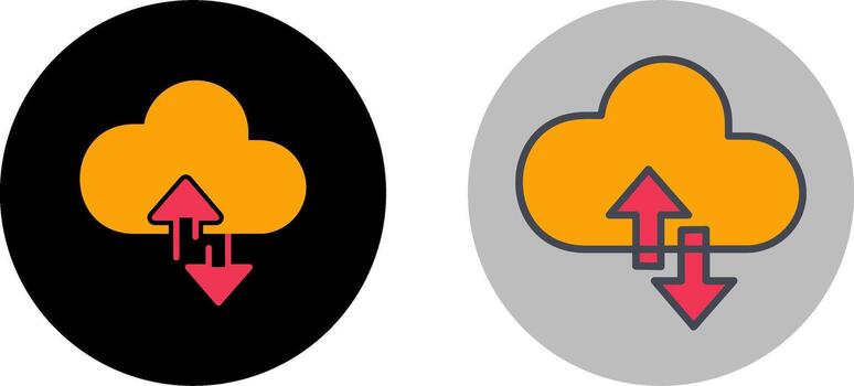 Cloud Computing Icon Design vector