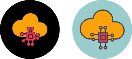 Cloud Computing Icon Design vector