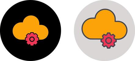 Cloud Computing Icon Design vector