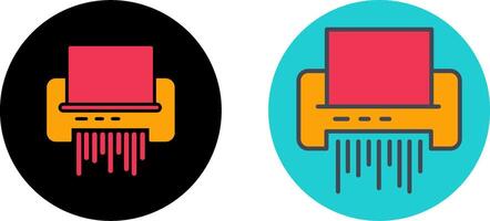 Paper Shredder Icon Design vector