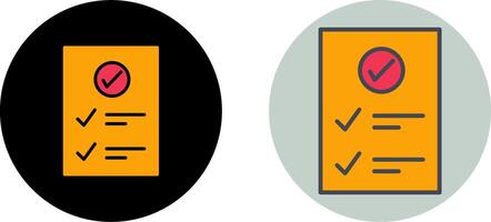 Check Up List Icon Design vector