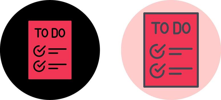 Today to Done CheckList Icon Design vector