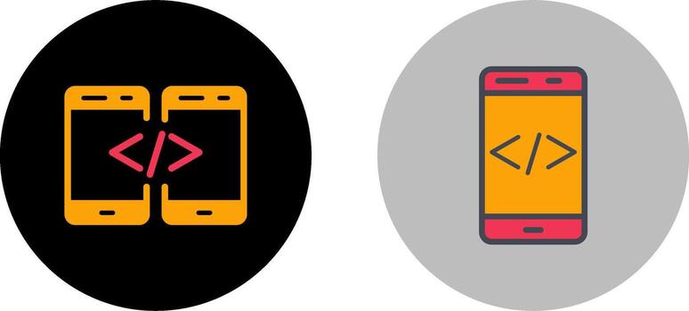 Code Icon Design vector