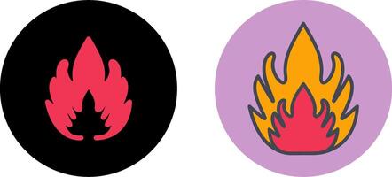 Flammable Material Icon Design vector