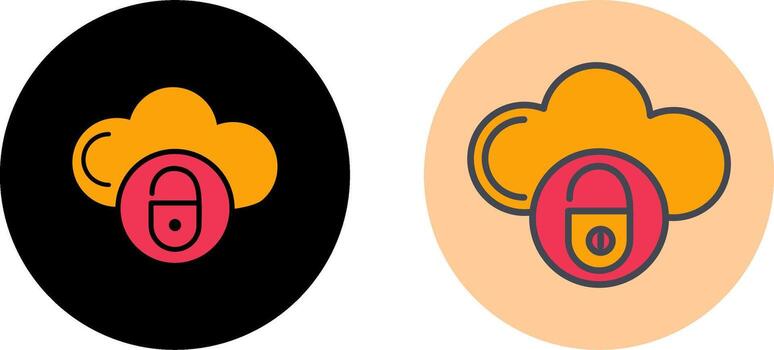 seguro nube icono diseño vector