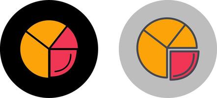 Pie Chart Analysis Icon Design vector