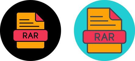 RAR Icon Design vector