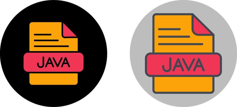 JAVA Icon Design vector