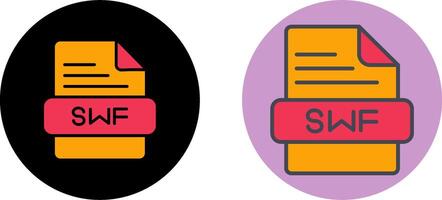 SWF Icon Design vector