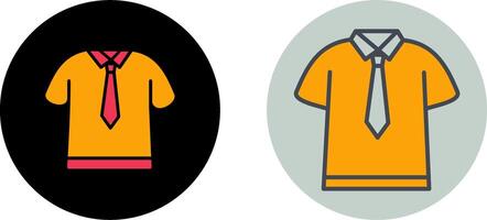 Shirt and Tie Icon Design vector