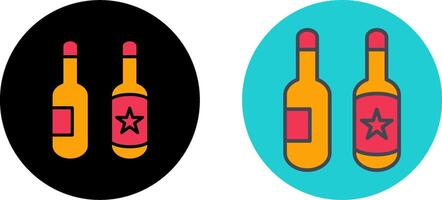 Beer Bottles Icon Design vector