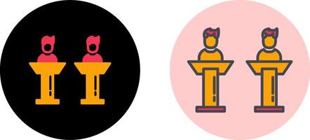 Debate Icon Design vector