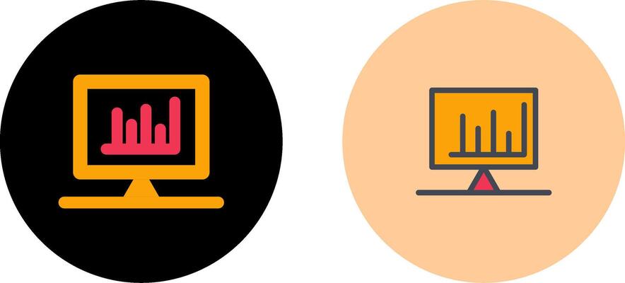 Checked Bar Graph Icon Design