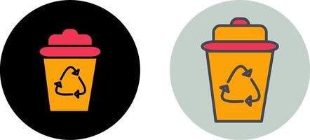 Recycle Bin Icon Design vector