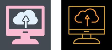 Cloud Backup Icon Design vector
