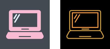 Laptop Icon Design vector