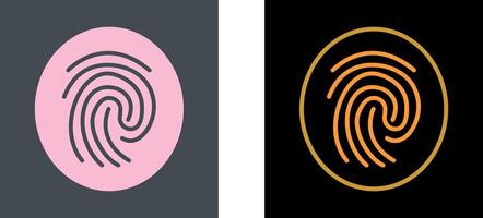 Fingerprint Icon Design vector