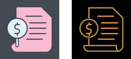 Invoice Icon Design vector