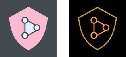 Network Protection Icon Design vector