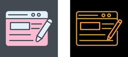 Blogging Service Icon Design vector