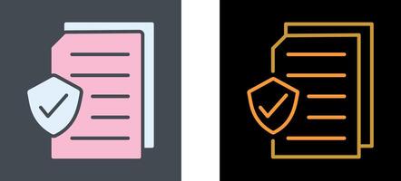 Secure Document Icon Design vector