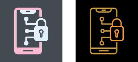Secure Device Icon Design vector