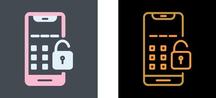 Unlock Icon Design vector