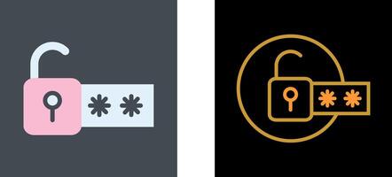Passcode Lock Icon Design vector