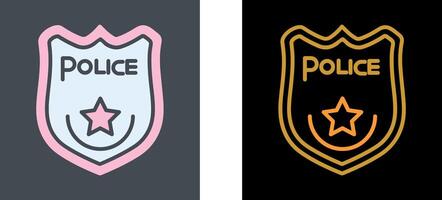 Police Badge Icon Design vector